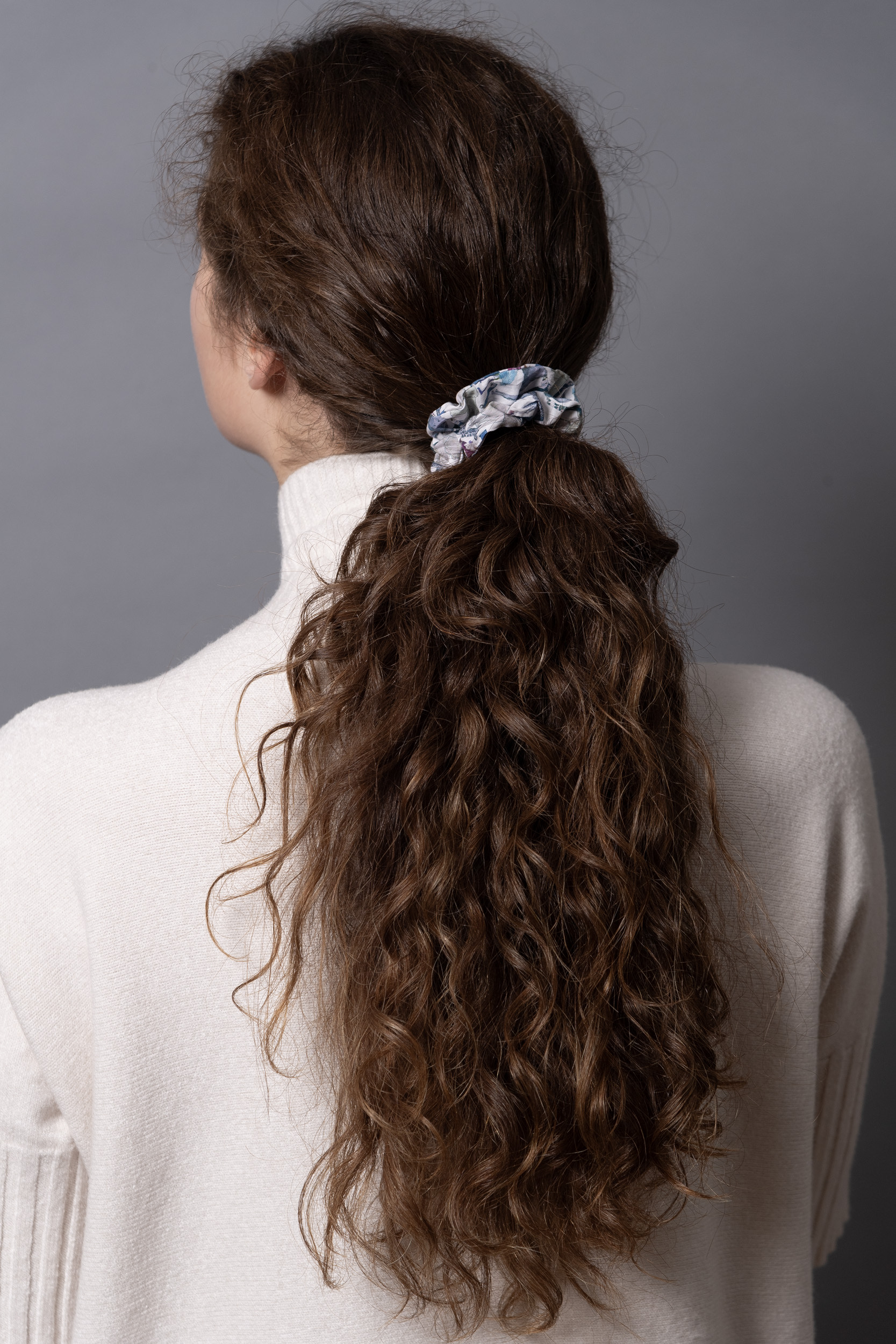 Scrunchie piccolo fantasia Queue to the zoo verde